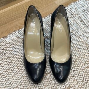 Ralph lauren Zamora pump black leather size 8